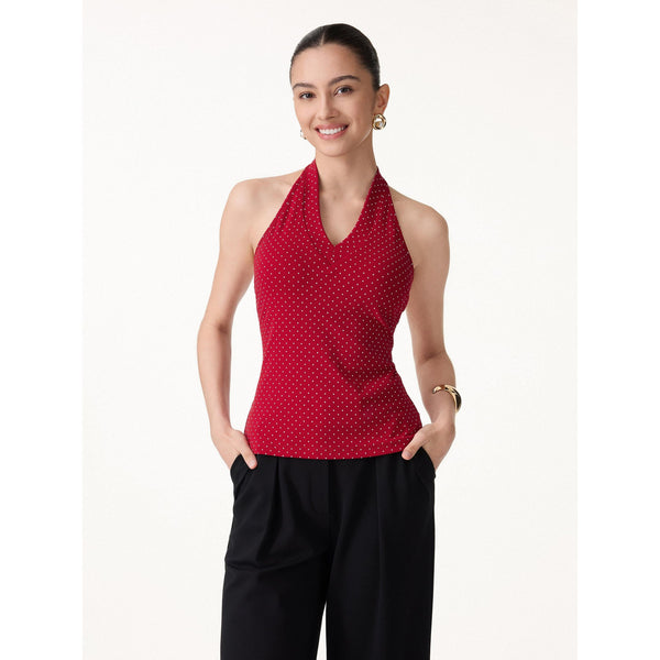OGLmove Last Chance in Size 2XL Bra Tops Red/White Polka Dot